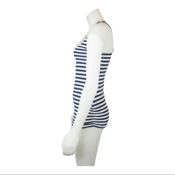 Marciano Stripe Beaded Neckline Tank Top Size XS - Picture 4 of 5